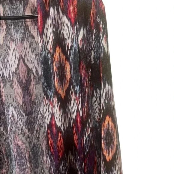 Wrangler Womens Duster Multicolor Cardigan Sweater Aztec 3/4 Sleeve
Sz medium - Picture 2 of 4